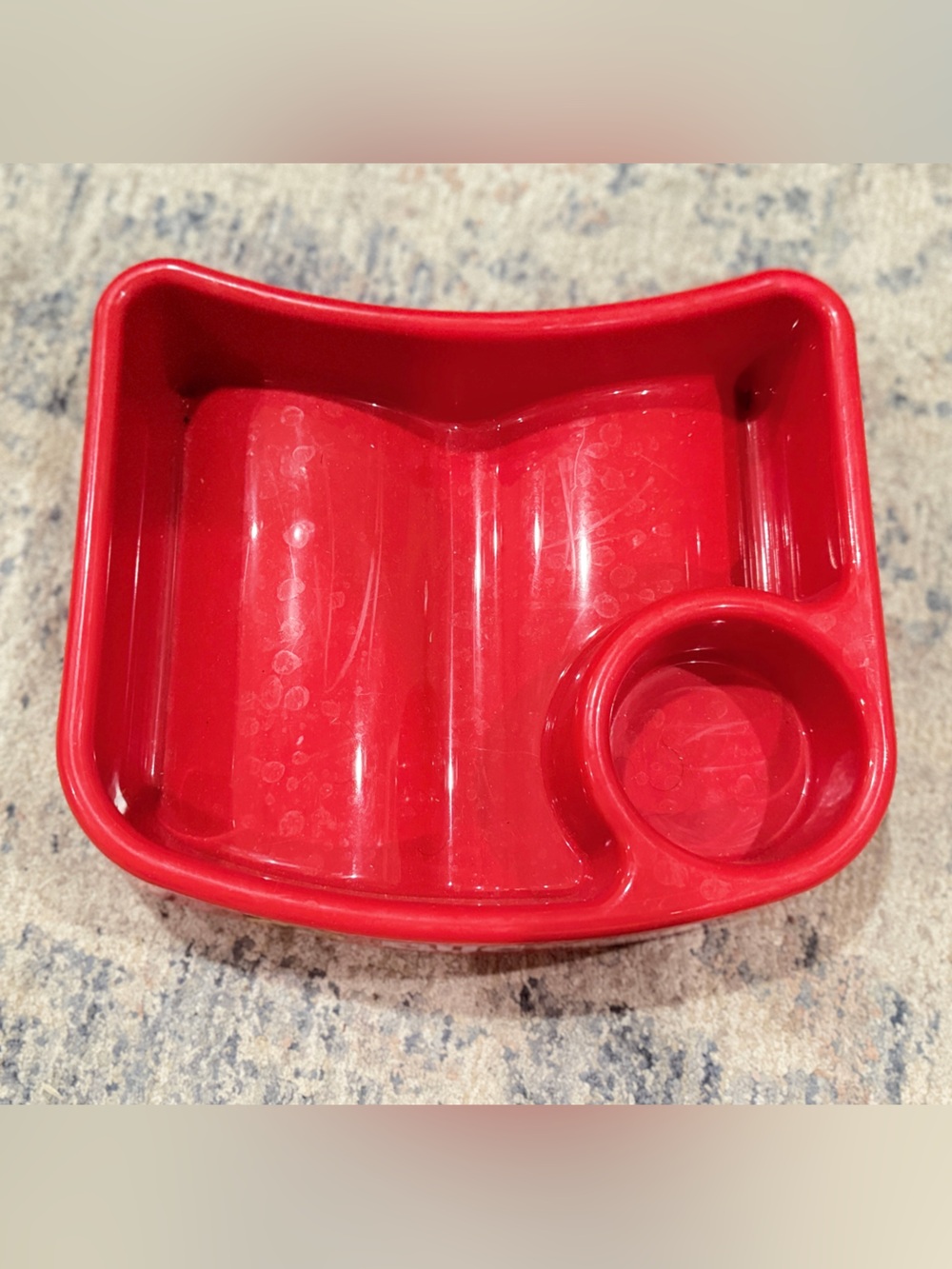 Buccees Red Plastic Snack Tray